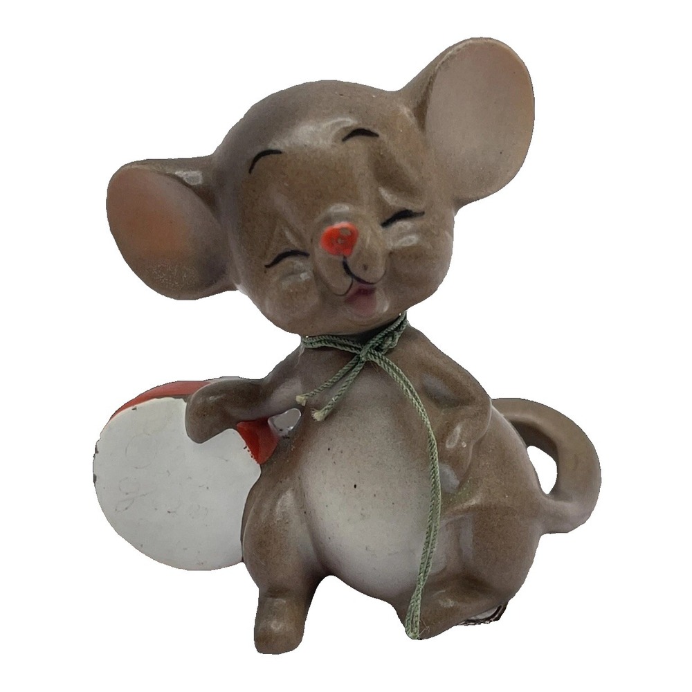 Josef Originals Mouse Village‎ Happy Old Gran Dad Figurine 3 Inches Vintage